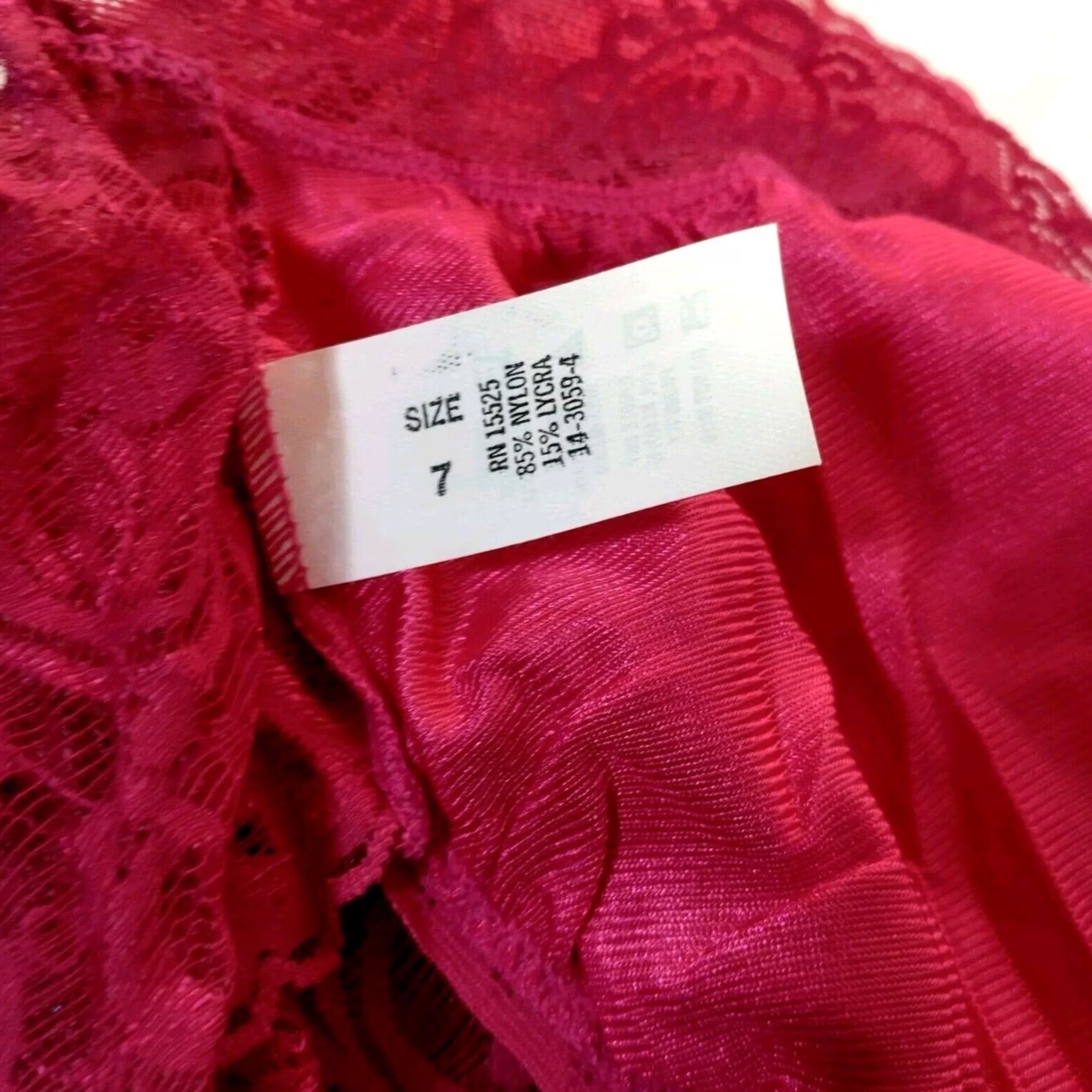 Vintage VINTAGE Lane Bryant Panties Underwear Pink Nylon Lace Brief Womens L NOS Size 36" / US 14 / IT 50 - 7 Thumbnail