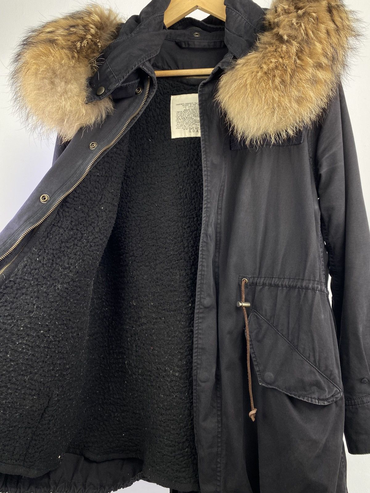 GOA GOA Japan Military Parka Raccoon Fur Hood Fleece Lined Size M / US 6-8 / IT 42-44 - 12 Thumbnail