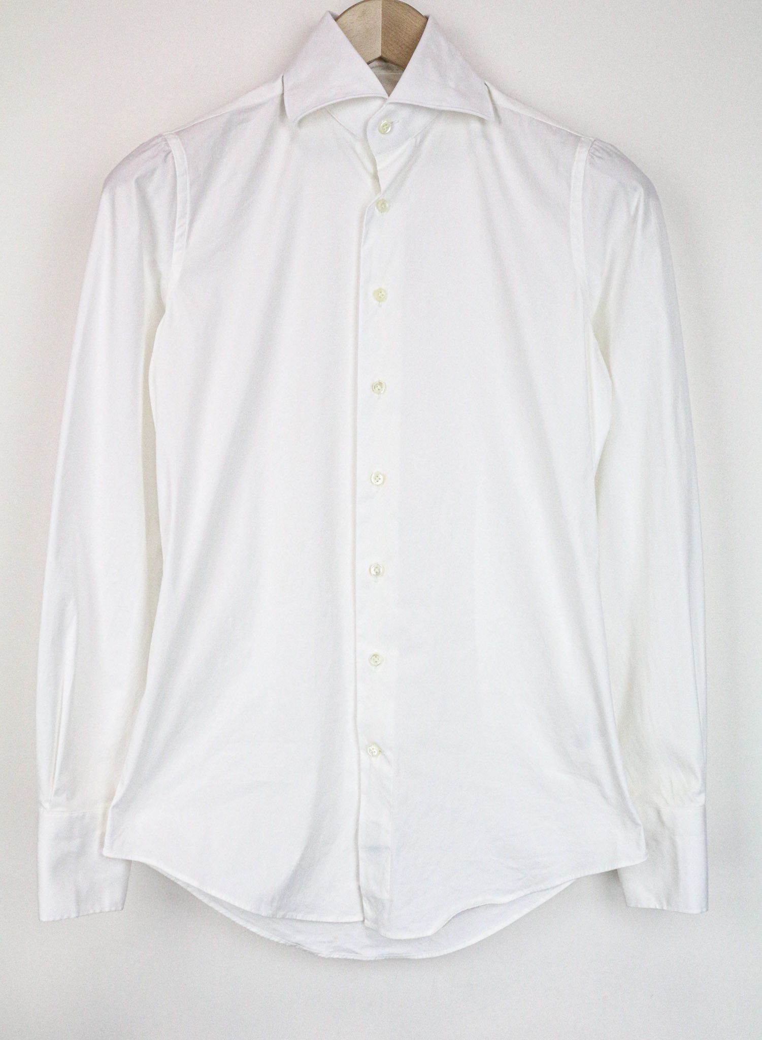 Suitsupply 35/13 1/2 Extra Slim White Stretch Cotton Shirt 76049 Size 36R - 1 Thumbnail