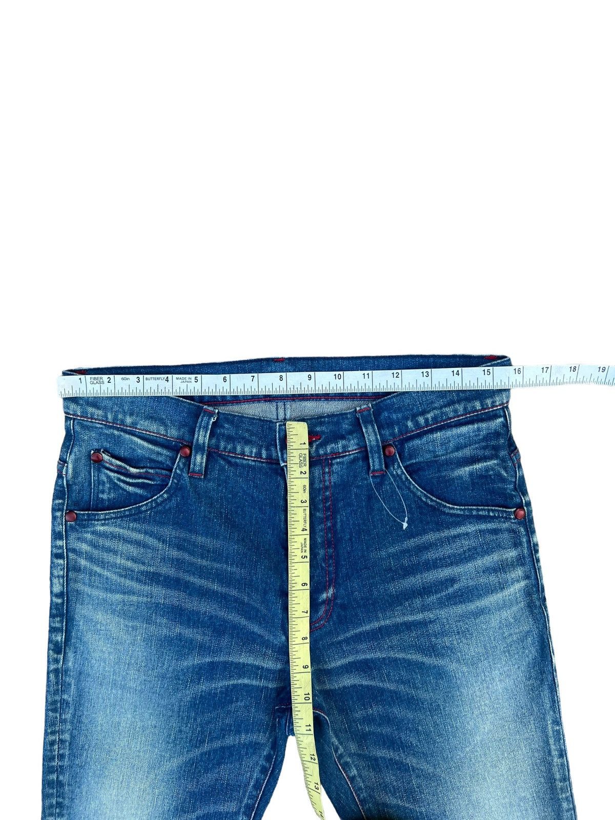 AKM 1 Piu 1 Uguale 3 Japan Muddy Denim Short Pant Size US 30 / EU 46 - 3 Thumbnail