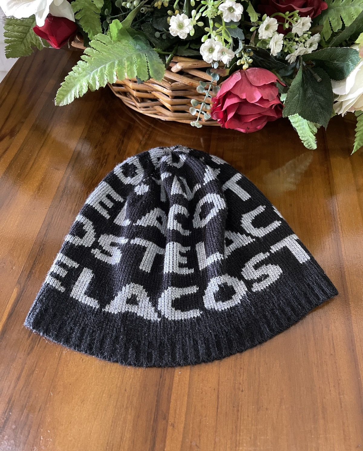 Lacoste Vintage Lacoste Fullprint Beanie Hats Size ONE SIZE - 2 Thumbnail