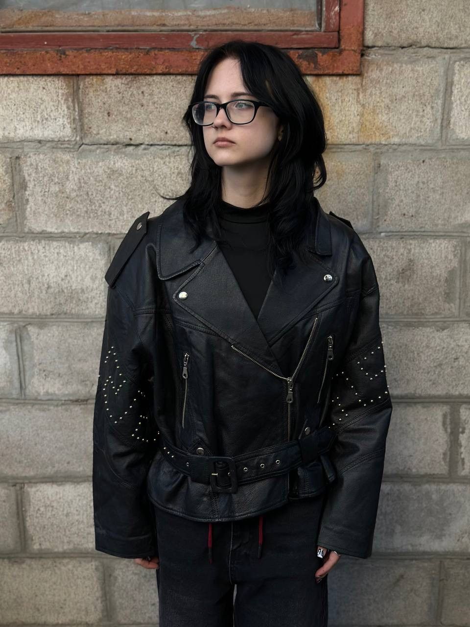 Genuine Leather VTG Women’s Jacket Racing Leather Size 40 L Y2K 00s UsA Hype Size L / US 10 / IT 46 - 1 Thumbnail