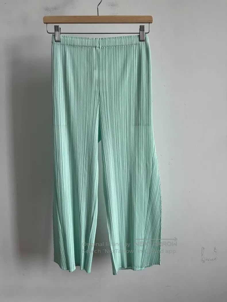 Issey Miyake Issey Miyake size:3 Blue Pants Size 22" - 1 Thumbnail