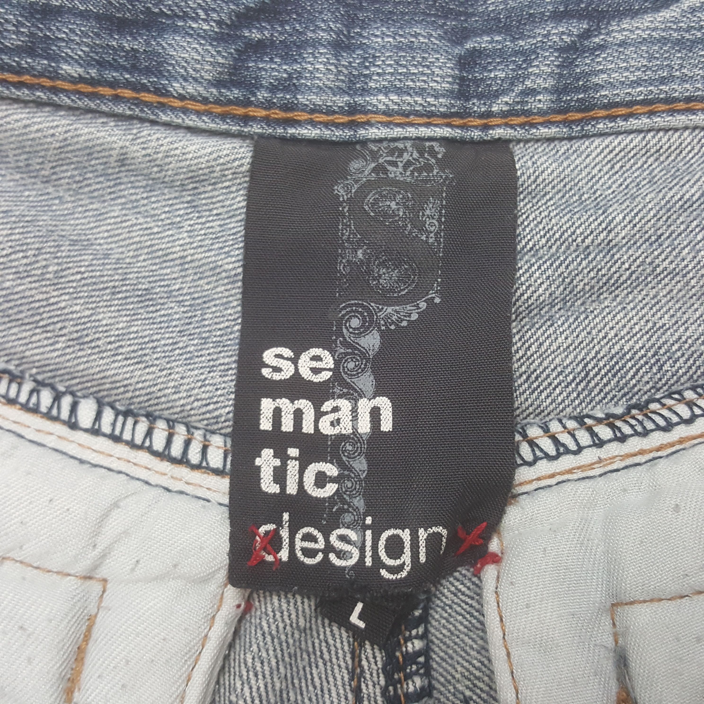 Japanese Brand × Vintage × semanticdesign Vintage Semantic Design Cargo Denim Pants Size US 32 / EU 48 - 13 Thumbnail