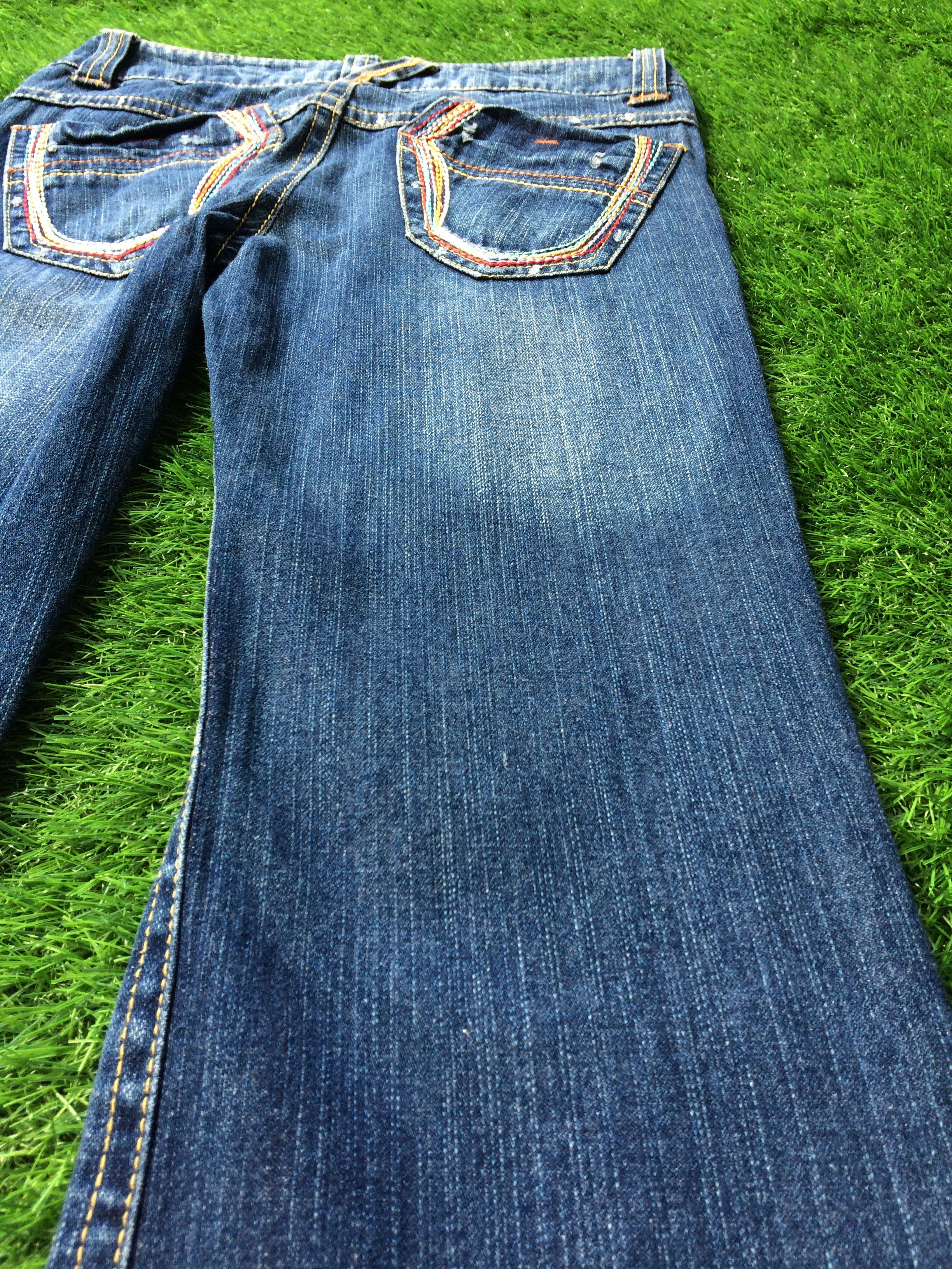 Japanese Brand Japanese Low Rise Distressed Flare Jeans D-697 Size 24" / US 00 / IT 34 - 8 Thumbnail