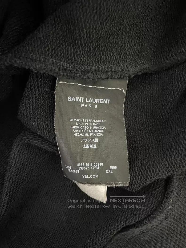 Saint Laurent Paris Saint Laurent Paris Sheepskin Sleeve Patch Hooded Zipper H Size US XXL / EU 58 / 5 - 6 Thumbnail