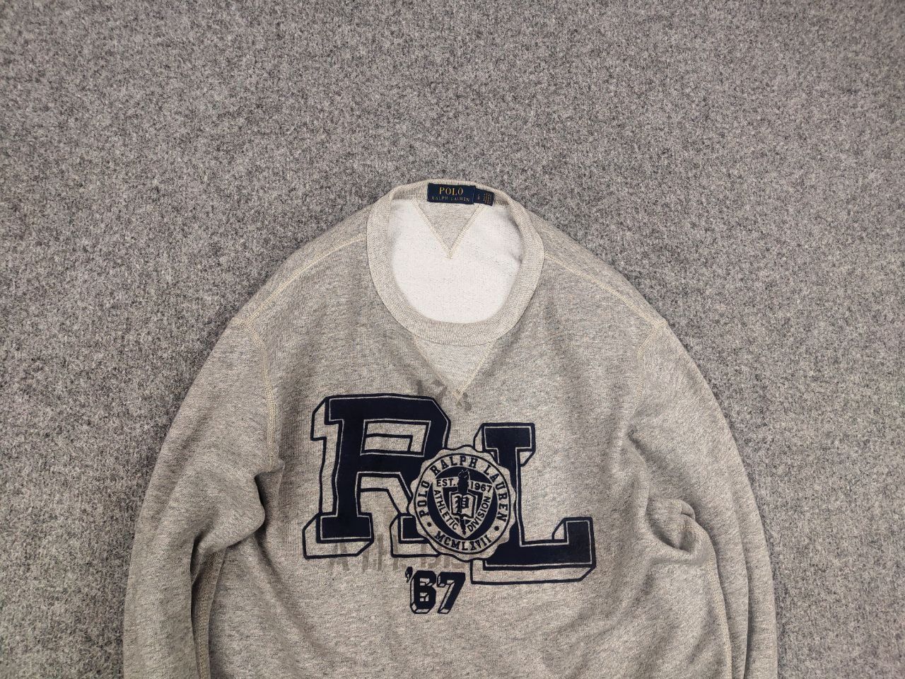 Polo Ralph Lauren Polo Ralph Lauren athletic division Military Sweatshirt Size US L / EU 52-54 / 3 - 4 Thumbnail