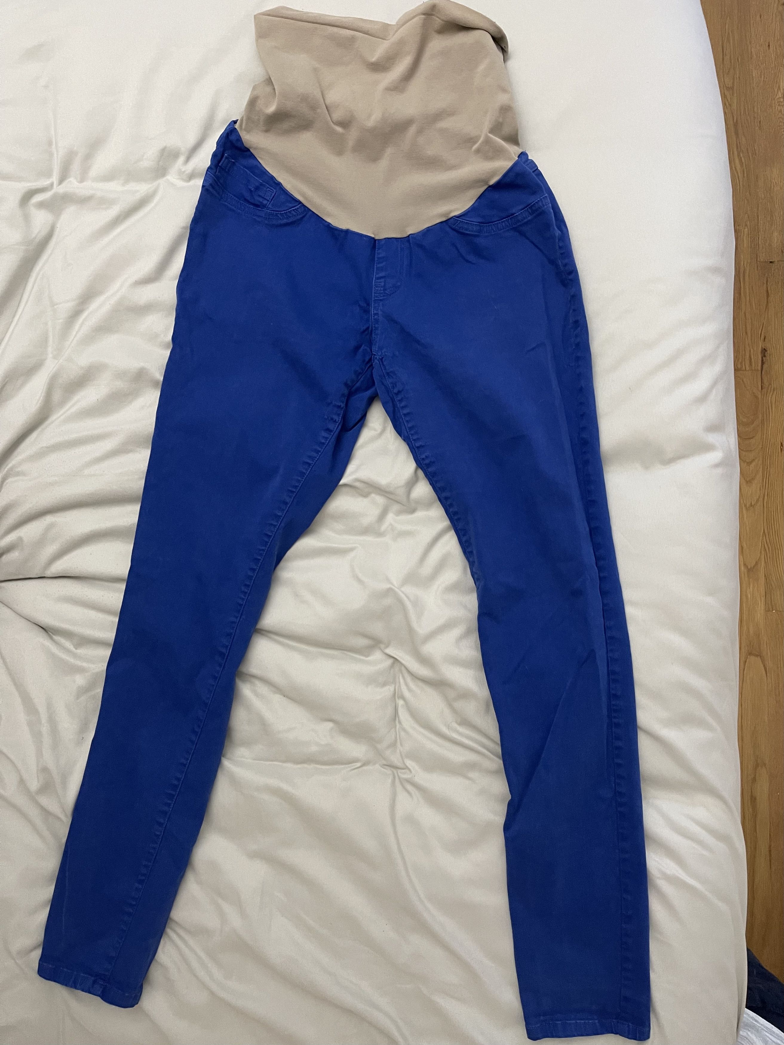 Other Women's Motherhood Maternity Blue Full Panel Pullon Pants XS Size 26" / US 2 / IT 38 - 1 Thumbnail