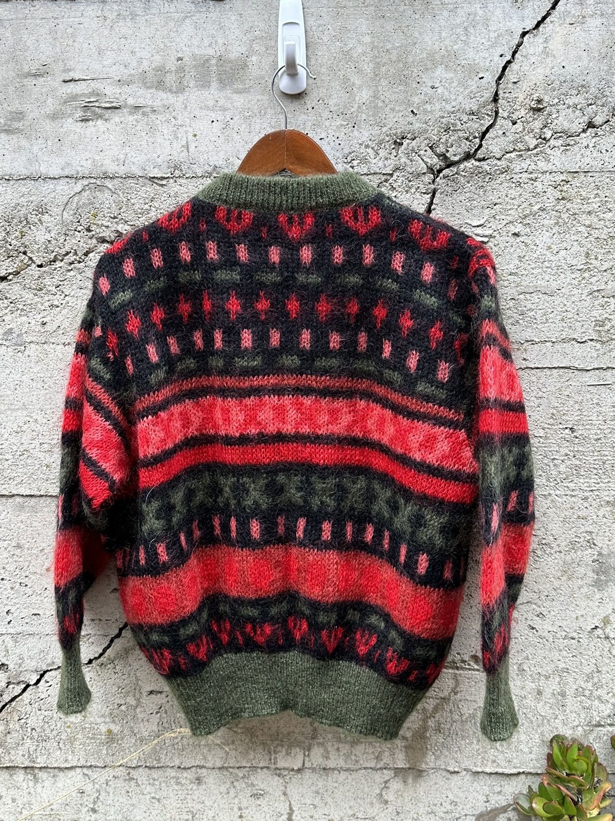 Japanese Brand RARE Vintage Italian mohair knit cardigan Size US M / EU 48-50 / 2 - 4 Thumbnail