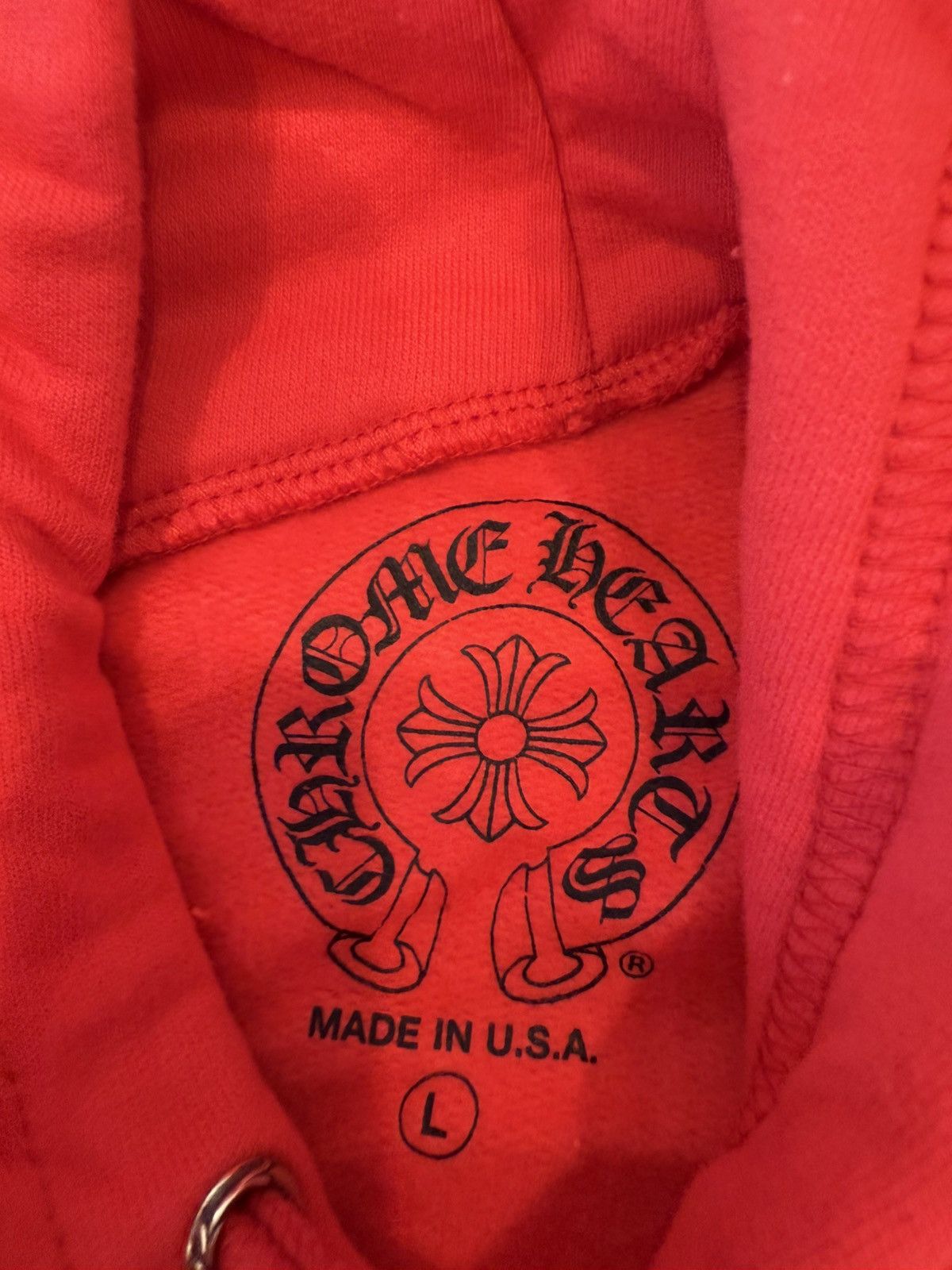 Chrome Hearts Chrome Hearts Red Hoodie Size US L / EU 52-54 / 3 - 4 Thumbnail