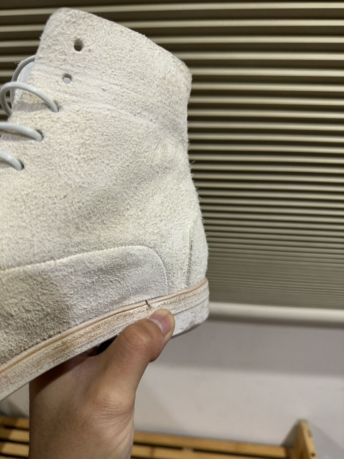 Marsell Marsell Zucca Media Lace-Up Boots Reverse White Leather 38 Size US 5.5 / EU 38 - 12 Thumbnail