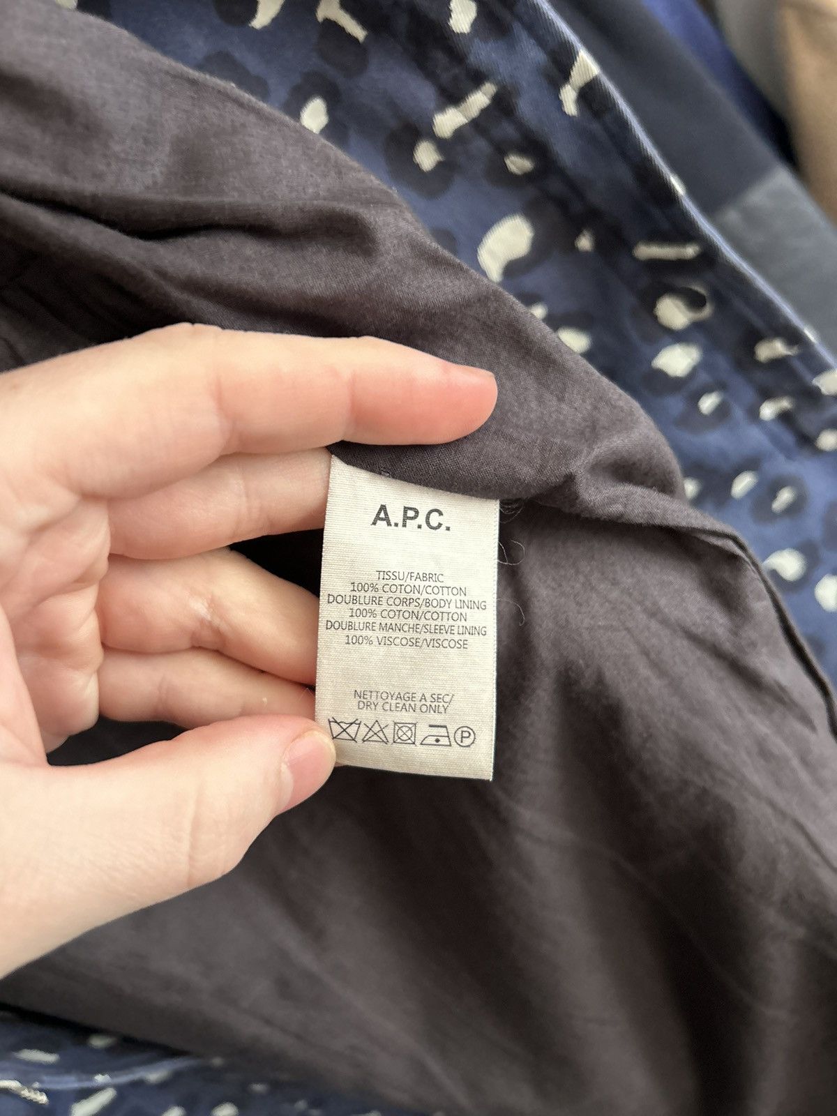 A.P.C. Apc blue camo jacket Size US S / EU 44-46 / 1 - 10 Thumbnail
