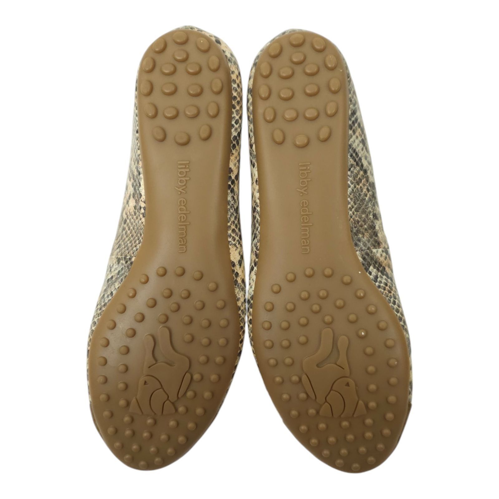 Other Libby Edelman Snakeskin Print Flats Women 8.5 M Bow Size US 8.5 / IT 38.5 - 7 Thumbnail