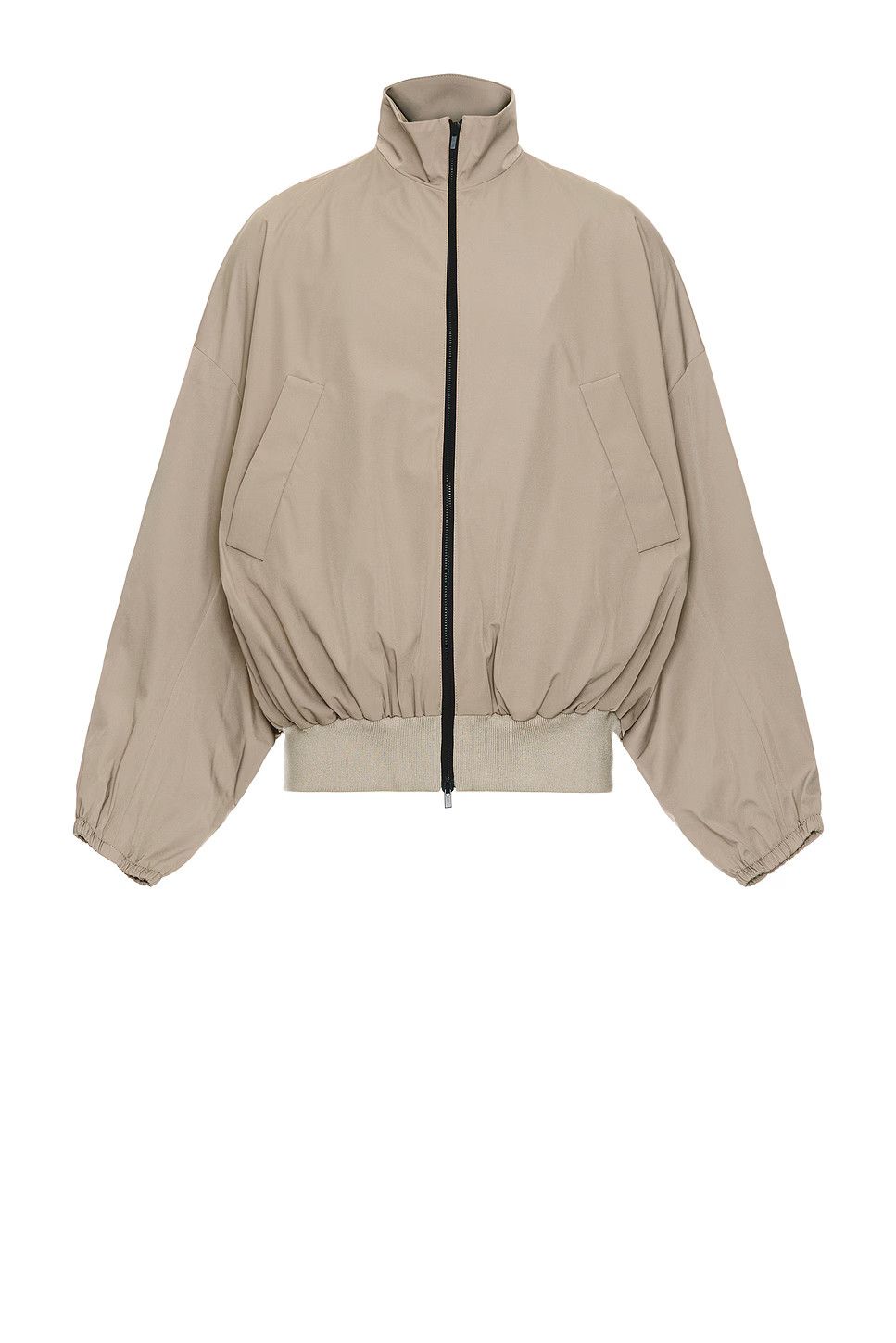 Fear of God o1s22i1n1024 High-Necked Vented Track Jacket in Beige Size US XL / EU 56 / 4 - 1 Thumbnail