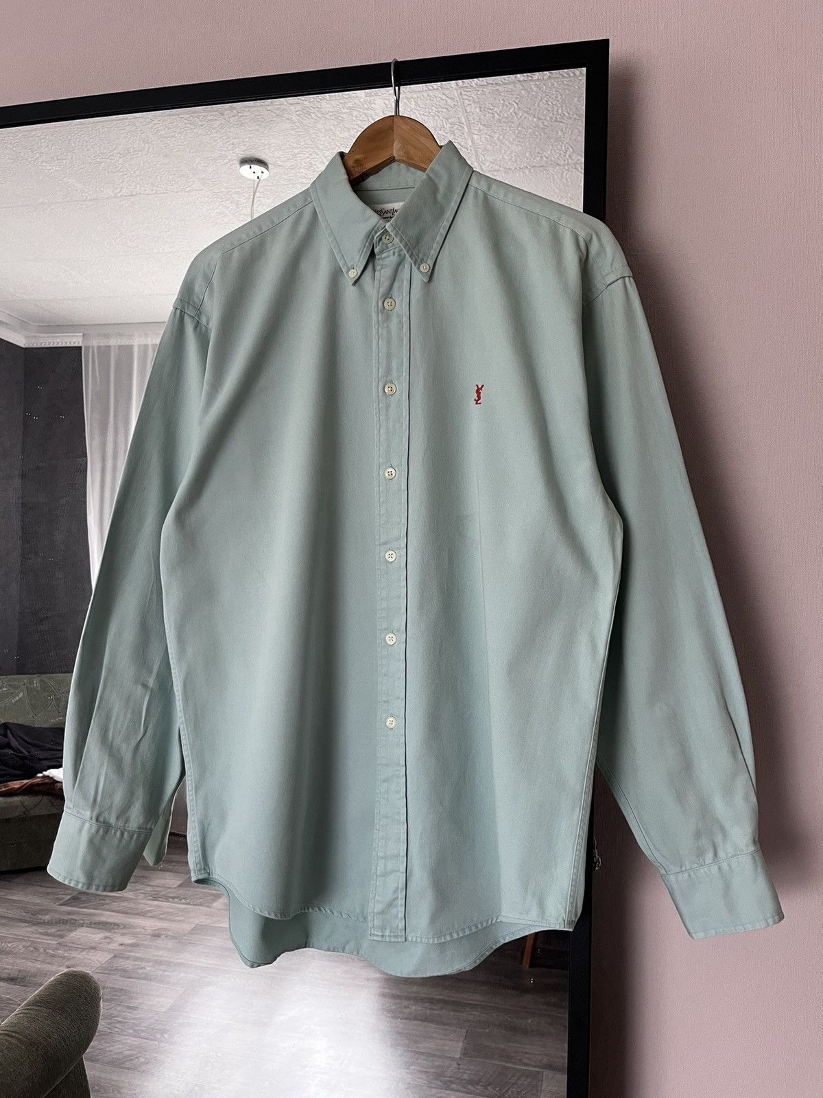 YSL POUR HOMME HEAVY COTTON VINTAGE MEDIUM SHIRT