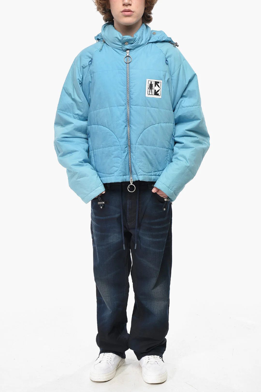 Off-White og1mm0426 Puffer Jacket in Light Blue Size US M / EU 48-50 / 2 - 5 Thumbnail