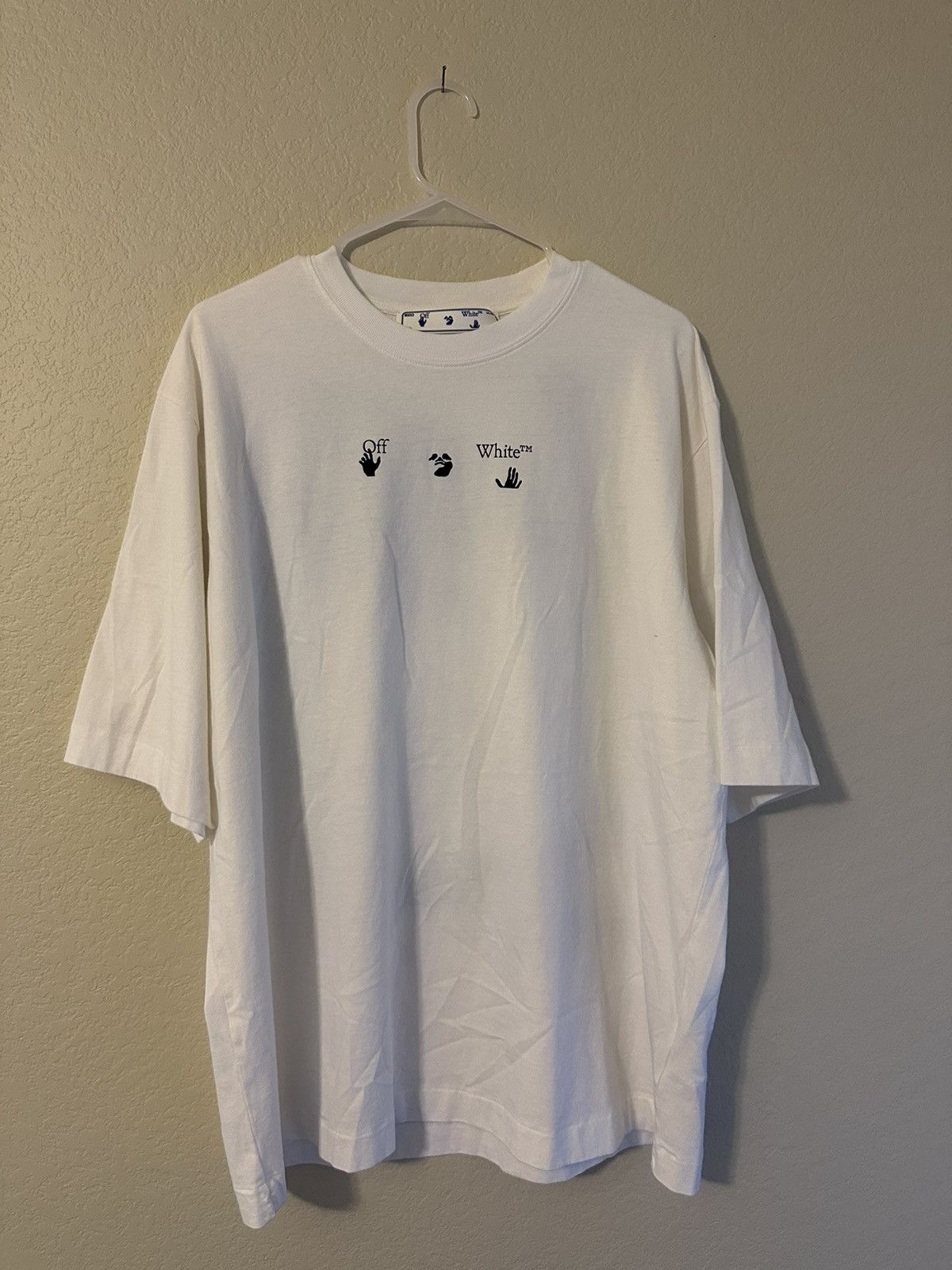 Off-White Off White Graffiti Logo Tee Size US L / EU 52-54 / 3 - 2 Thumbnail