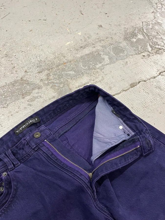 Y/Project Y-Project Double Layering Purple Denim Jeans Size US 34 / EU 50 - 10 Thumbnail
