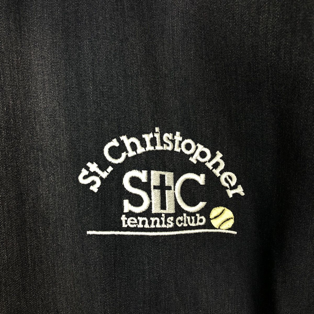 Japanese Brand 🔥90’s Vitage Tennis Club Bomber Jacket St. Christopher USA Size US L / EU 52-54 / 3 - 13 Thumbnail