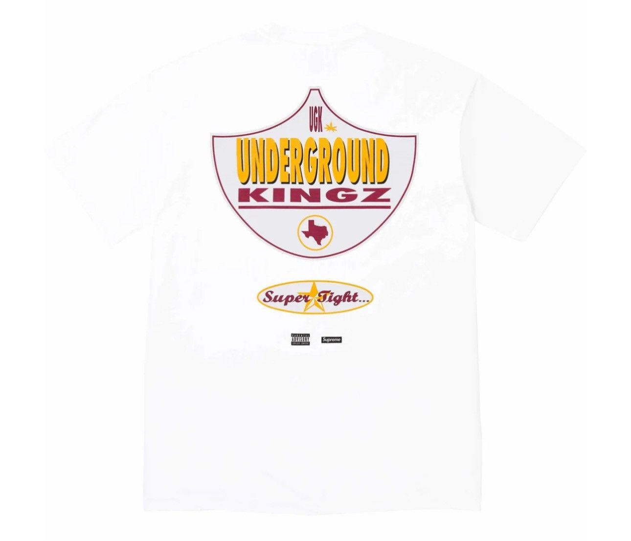 image of Supreme Ugk Super Tight Tee in White, Men's (Size Small)