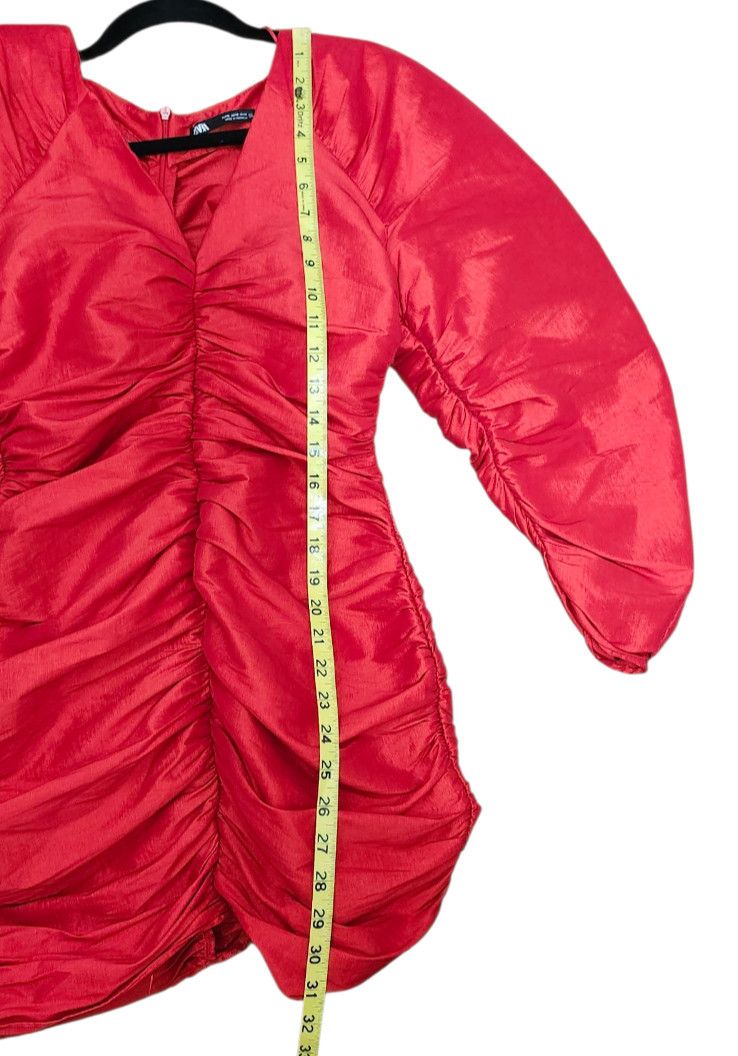 Zara Rare Zara Red Draped Mini Dress. Size S Size S / US 4 / IT 40 - 12 Thumbnail