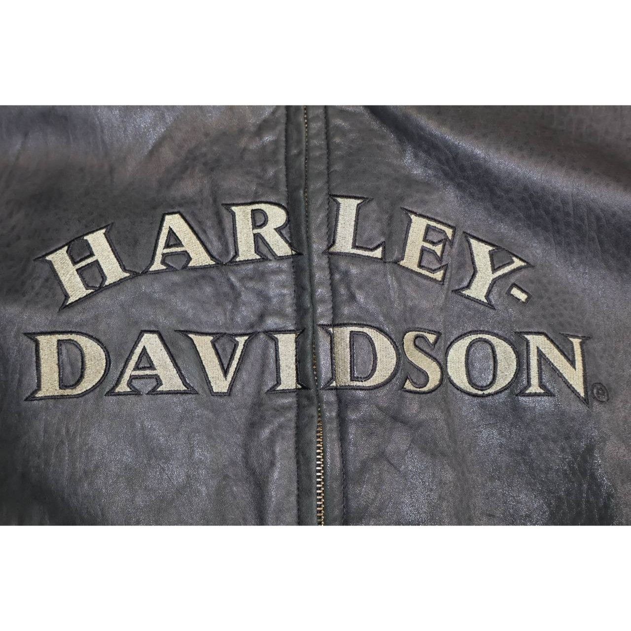 Harley Davidson Harley Davidson Men’s Leather Embroidered Letterman Varsity Size US XXL / EU 58 / 5 - 6 Thumbnail