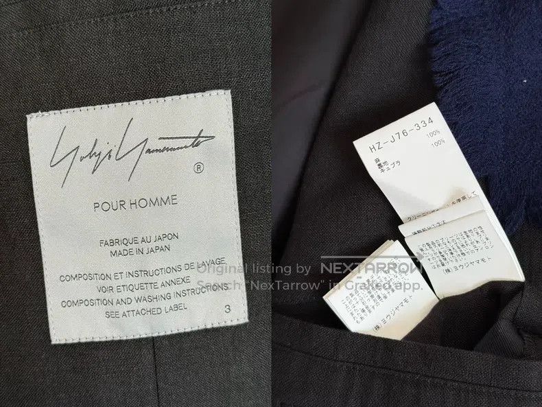 Yohji Yamamoto Yohji Yamamoto Patchwork Pleated Tail Jacket Size US L / EU 52-54 / 3 - 9 Thumbnail