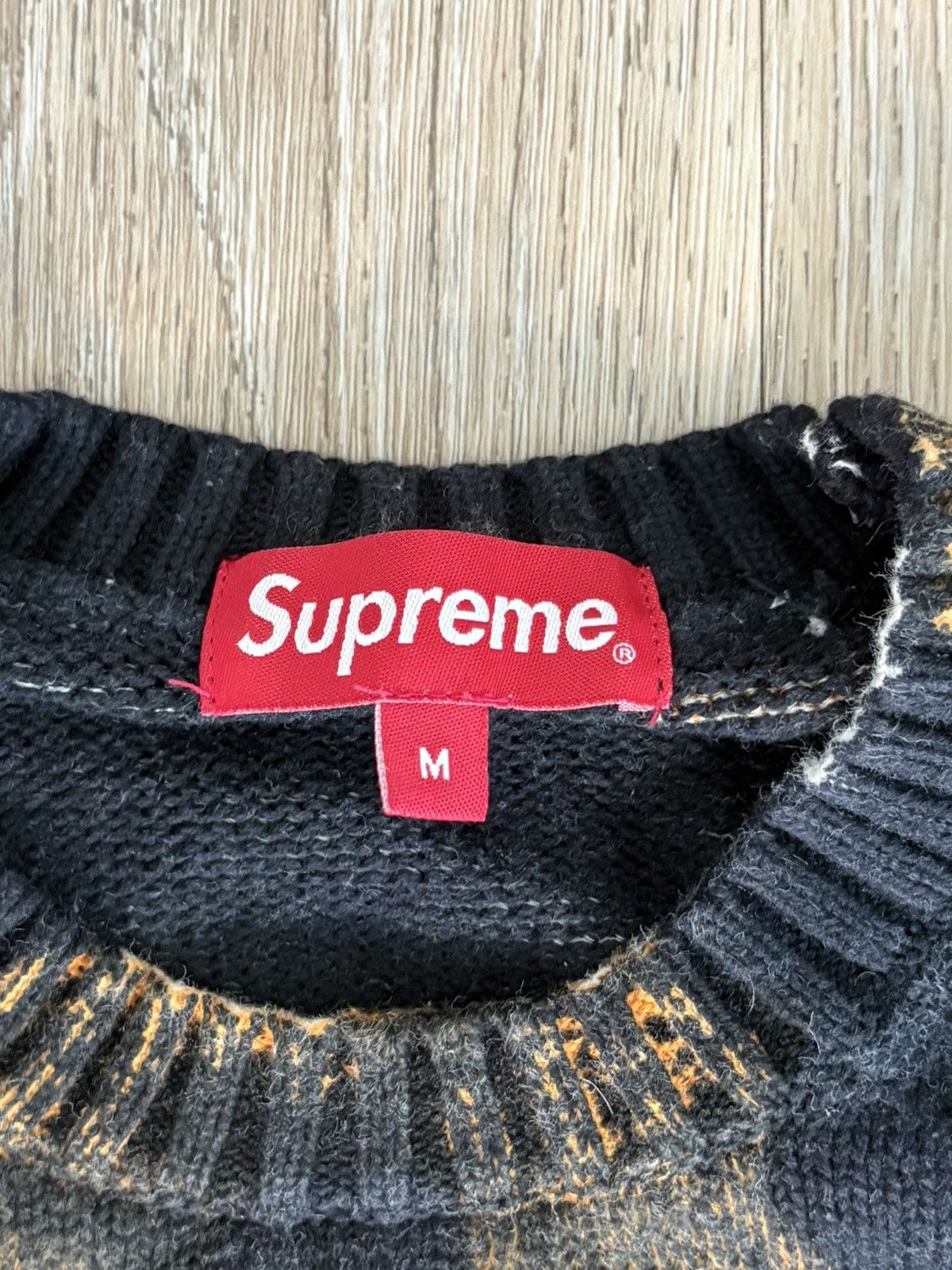 Supreme Authentic Supreme Nate Lowman Sweater Black Medium Size US M / EU 48-50 / 2 - 2 Thumbnail