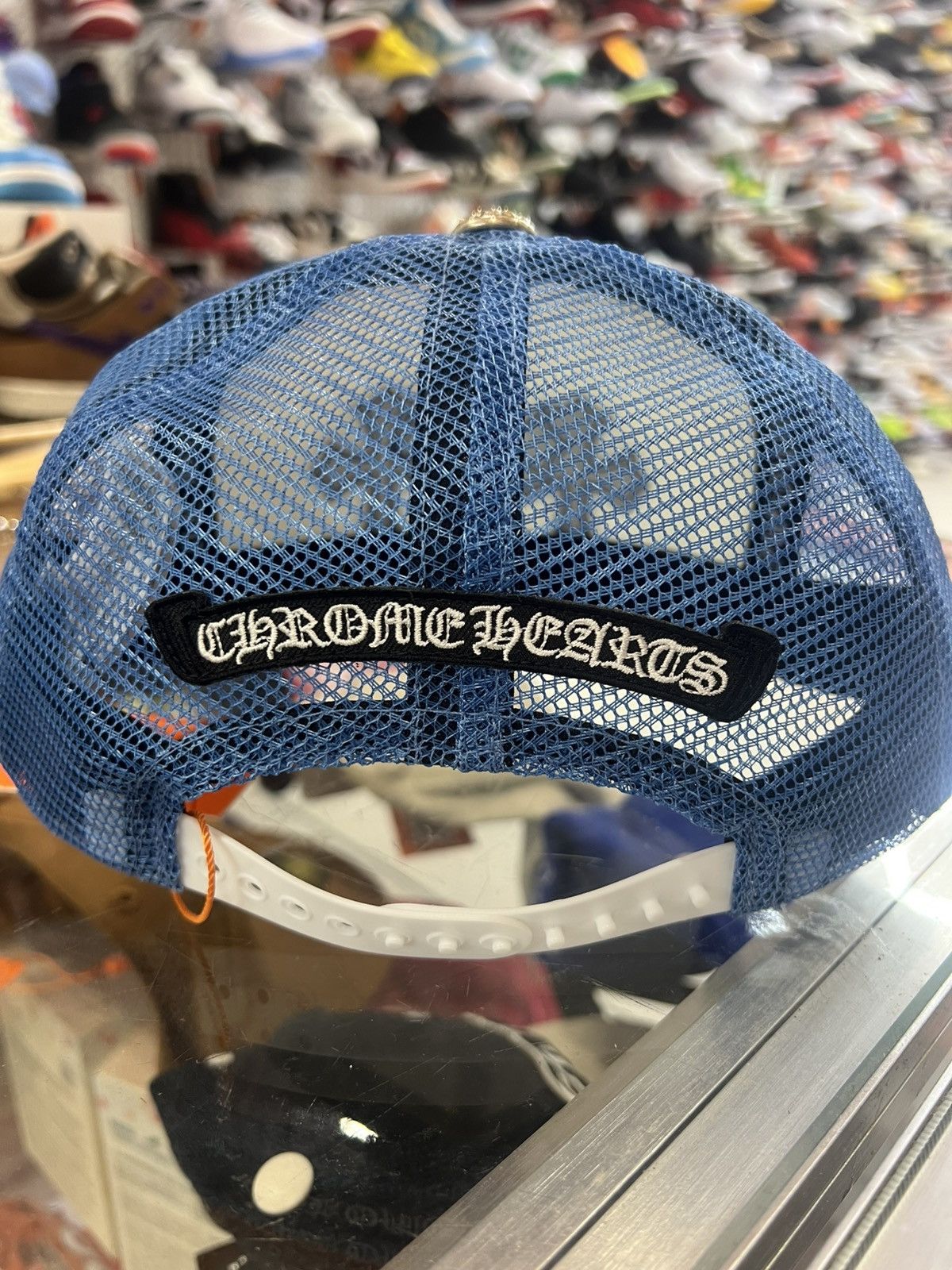 Chrome Hearts Chrome Hearts Blue Cemetery Triple Cross Trucker Size ONE SIZE - 3 Thumbnail