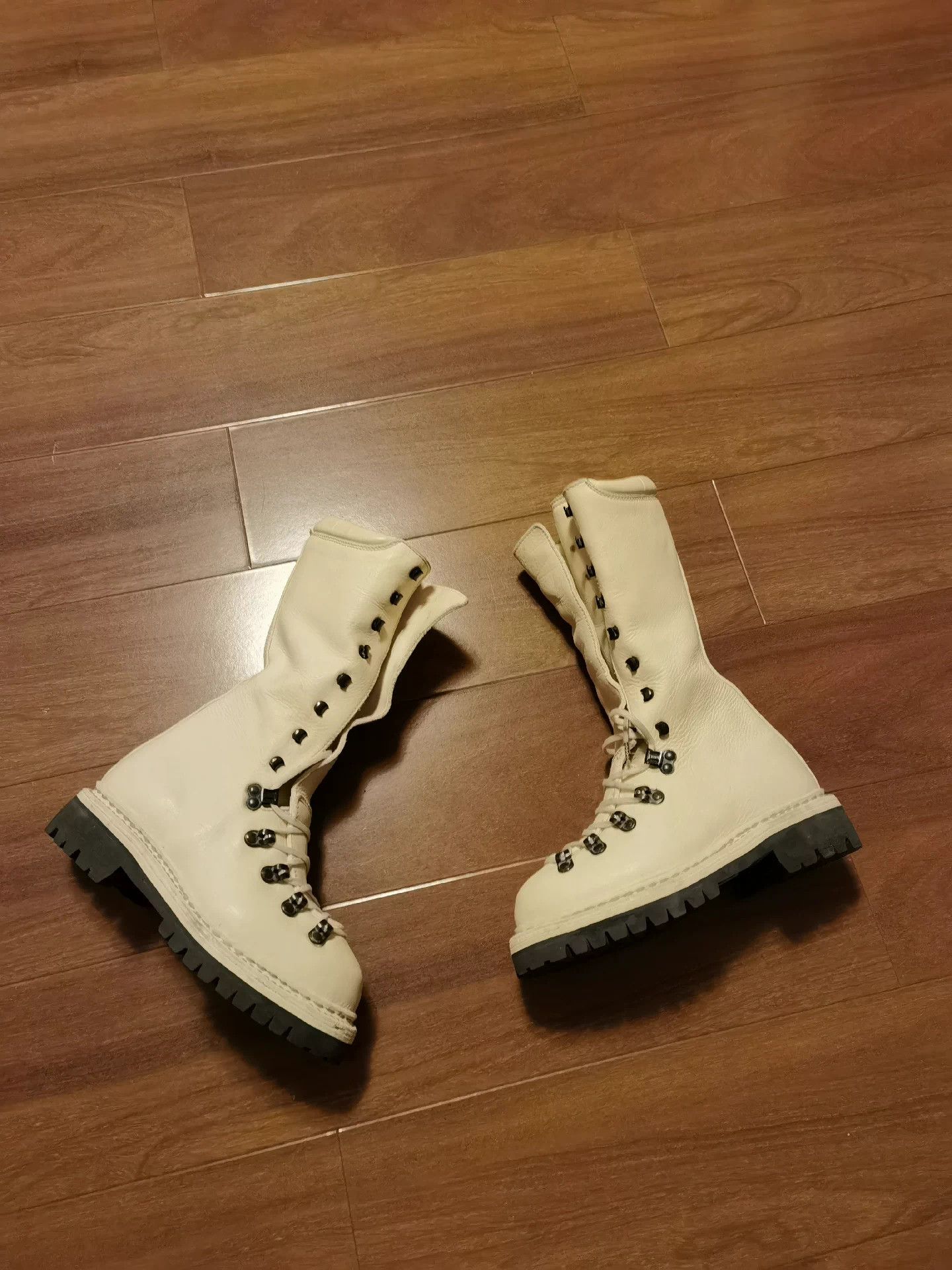 Guidi Guidi white high-top hiking boots, Size US 6 / IT 36 - 3 Thumbnail