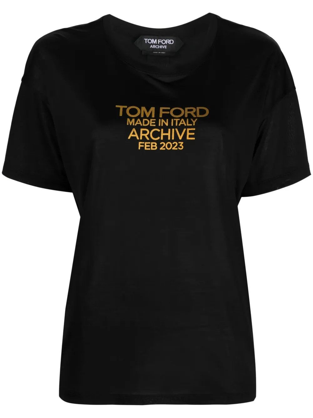Tom Ford o1y0226 Logo T-Shirt in Black Size XS / US 0-2 / IT 36-38 - 1 Thumbnail