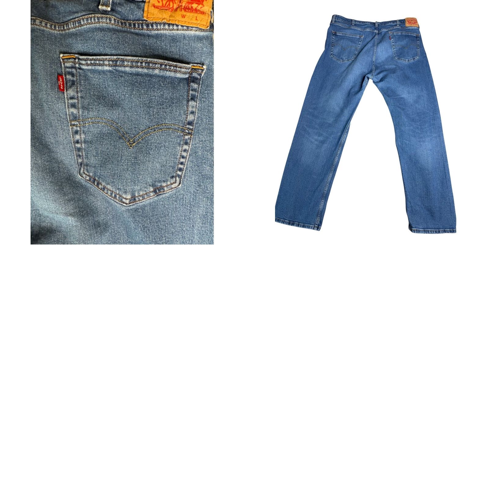 Levi's Levi's 501 Jeans Mens Straight Denim Blue W42 L32 Classic Fit Jeans Size US 42 / EU 58 - 8 Thumbnail