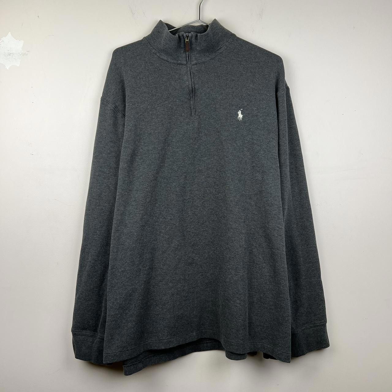 Polo Ralph Lauren Polo Ralph Lauren Zip-Up Sweatshirt – Estate Rib – Gray XXL Size US XXL / EU 58 / 5 - 1 Thumbnail