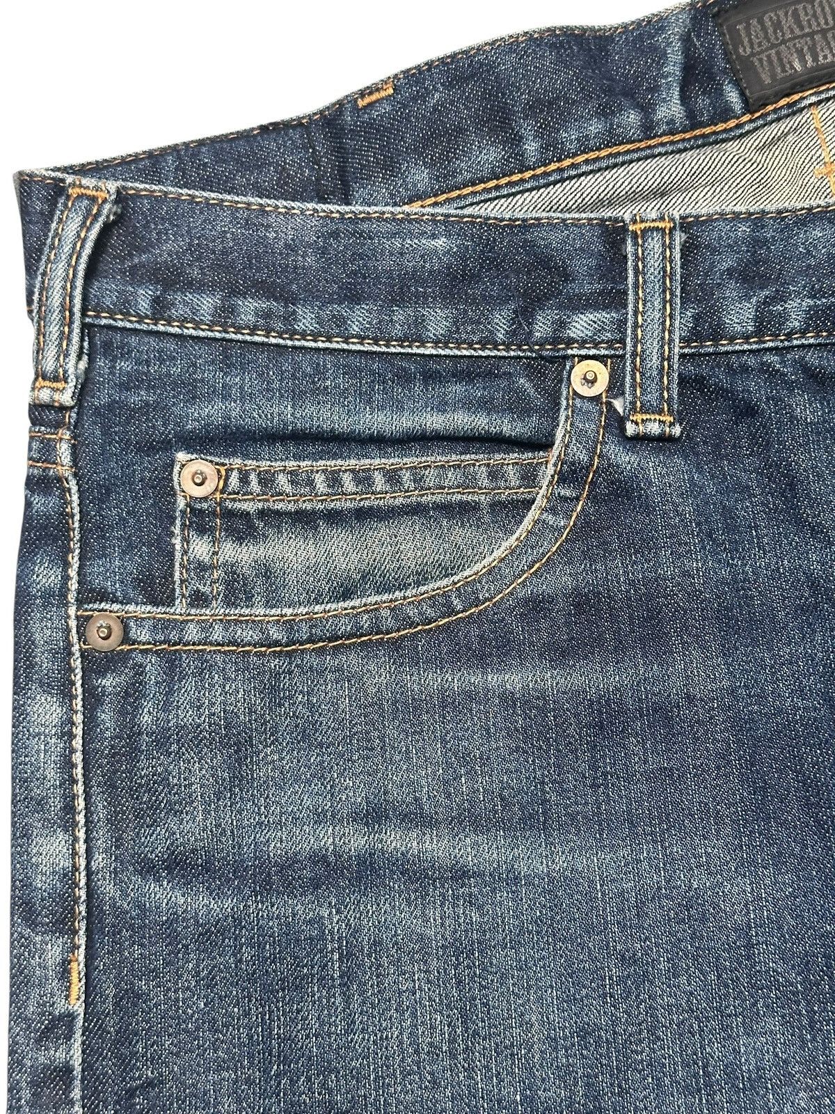 JACKROSE JACKROSE Vintage Y2K With Selvedge Straight Cut & Faded Wash Size US 33 - 5 Thumbnail
