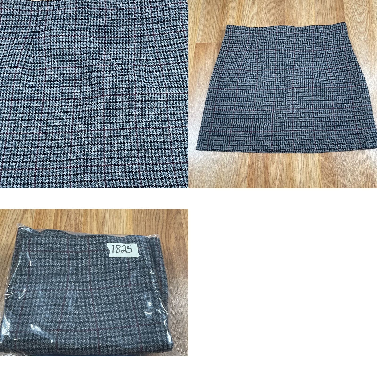 Zara Zara Skirt Women's Size S Small Wool Blend Short Above Knee Length Pencil Gray Size 28" / US 6 / IT 42 - 9 Thumbnail