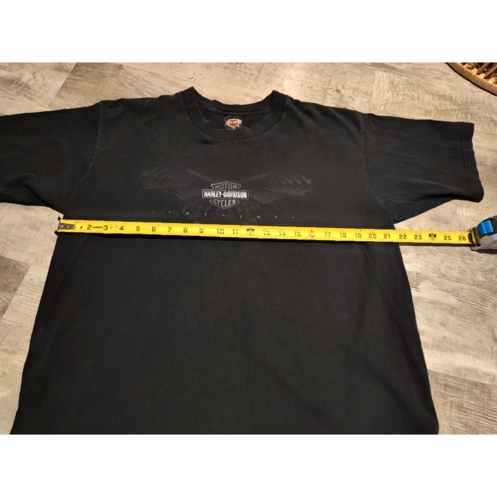 Harley Davidson VINTAGE 90s HARLEY DAVIDSON MOTORCYCLE T-Shirt XL Black Biker Macedonia Mens Size US XL / EU 56 / 4 - 7 Thumbnail