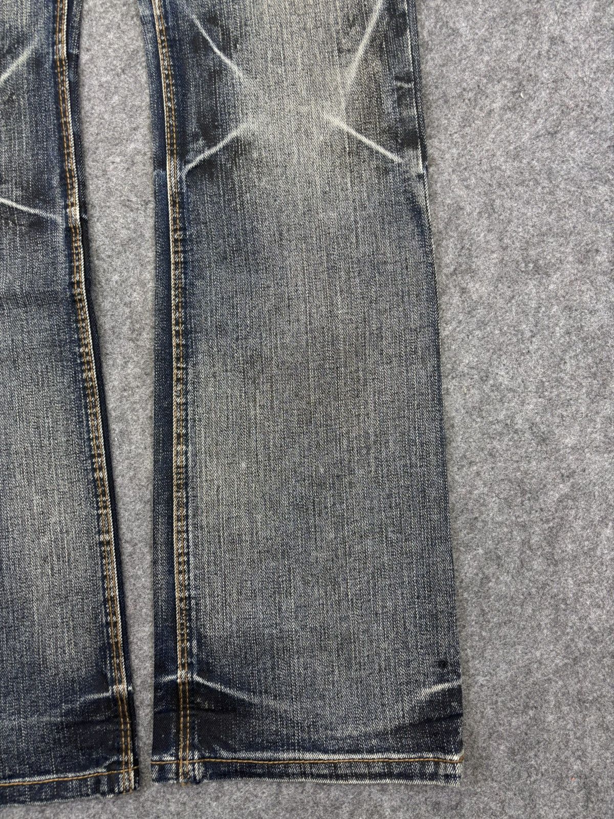 Japanese Brand 💥FLARE💥Archival Streetwear NCFM Sick Fades Denim F703 Size US 30 / EU 46 - 9 Thumbnail