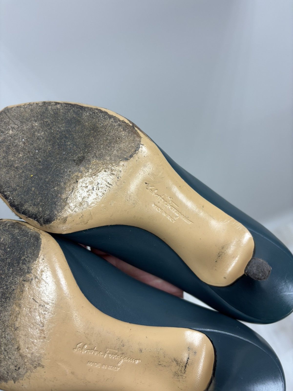Salvatore Ferragamo Womens heels Salvatore Ferragamo Size 6 1/2 Color Blue Size US 6.5 / IT 36.5 - 12 Thumbnail