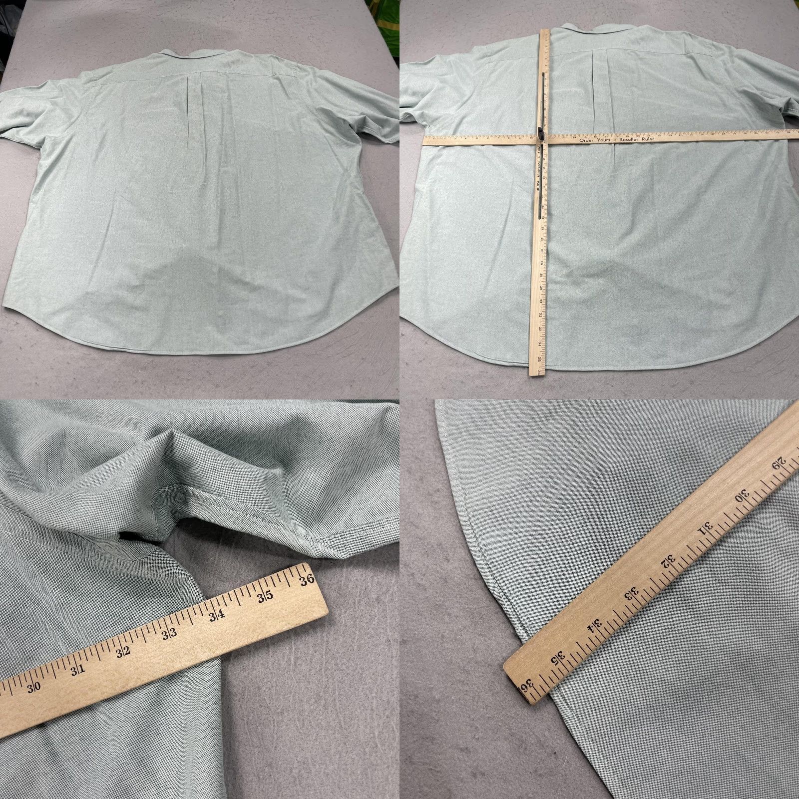 Ralph Lauren Ralph Lauren Shirt Big 4X Mens Green Long Sleeve Button-Down Cotton Oxford Size US XXL / EU 58 / 5 - 8 Thumbnail