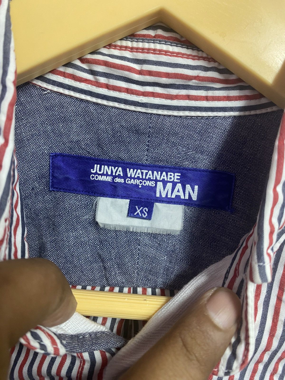 Junya Watanabe JUNYA WATANABE MAN Washed cotton button-down short-sleeve Size US XS / EU 42 / 0 - 2 Thumbnail
