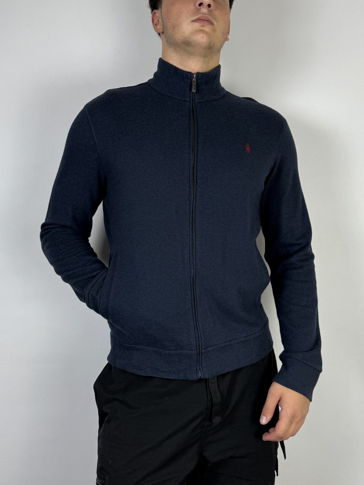 Vintage Polo Ralph Lauren VNTG Mini Logo Full Zip Sweater Jacket Size US L / EU 52-54 / 3 - 2 Thumbnail