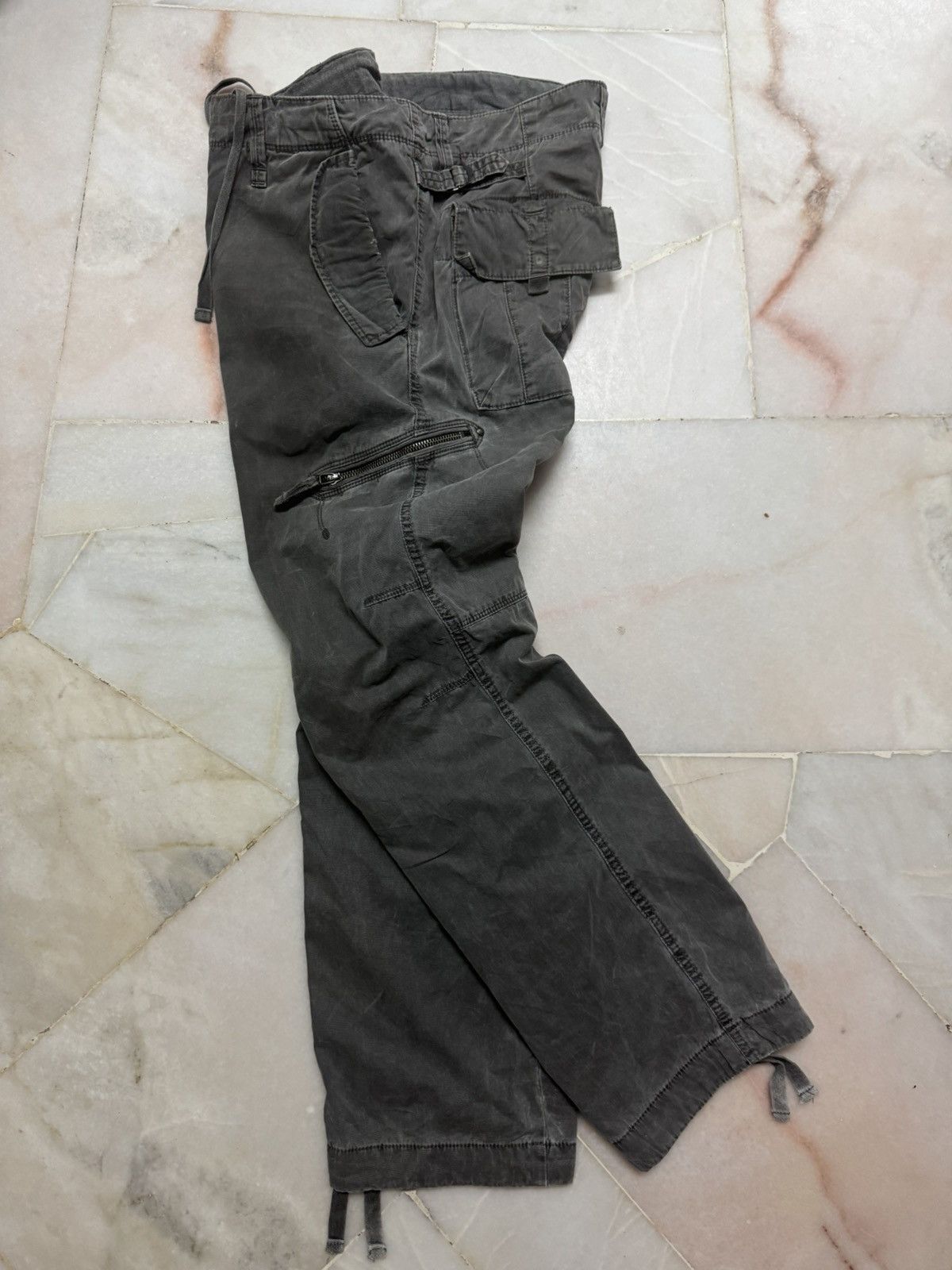 Uniqlo 💥VINTAGE 90s UNIQLO FAFED ZIPPER WORKWEAR THRASHED CARGO Size US 38 / EU 54 - 9 Thumbnail
