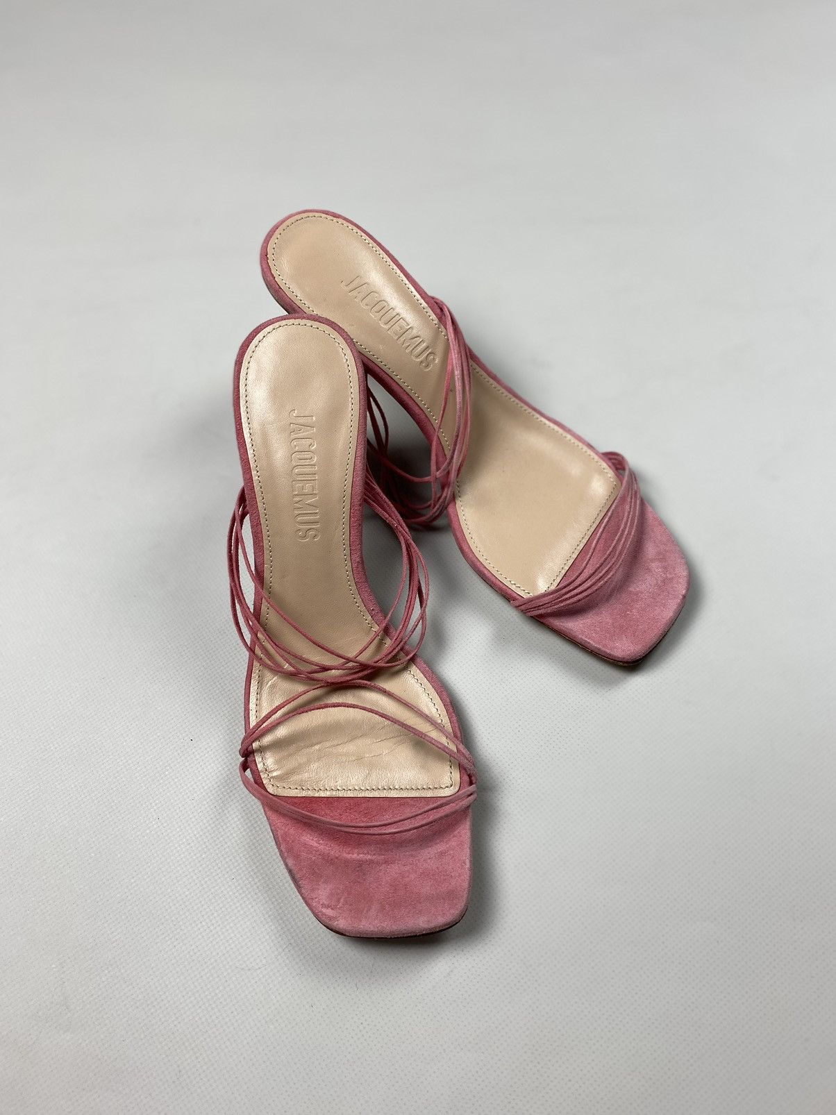 Jacquemus Jacquemus ladies suede strappy heels size 39 Size US 9 / IT 39 - 16 Thumbnail
