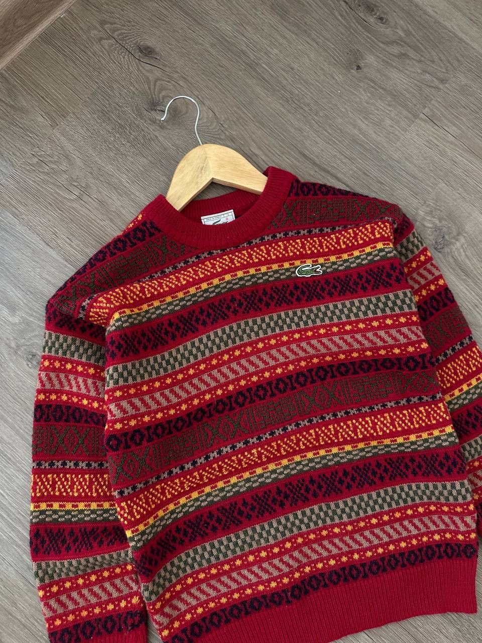 Lacoste × Vintage Vintage Lacoste Red Wool Sweater Size US XS / EU 42 / 0 - 10 Thumbnail