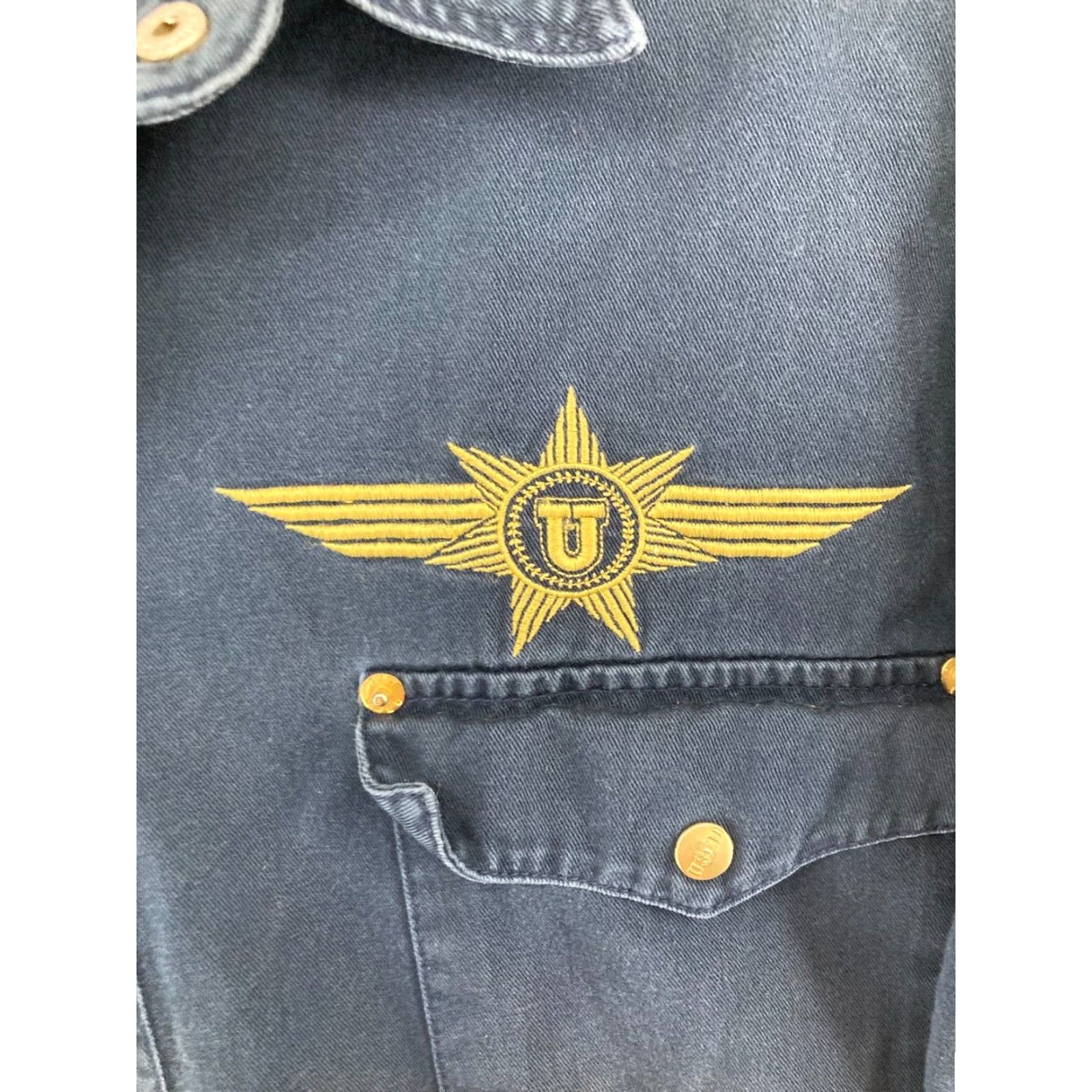 Denime VINTAGE Get Used Denim Shirt Medium Blue Long Sleeve Snap 90s Mens Size US M / EU 48-50 / 2 - 3 Thumbnail