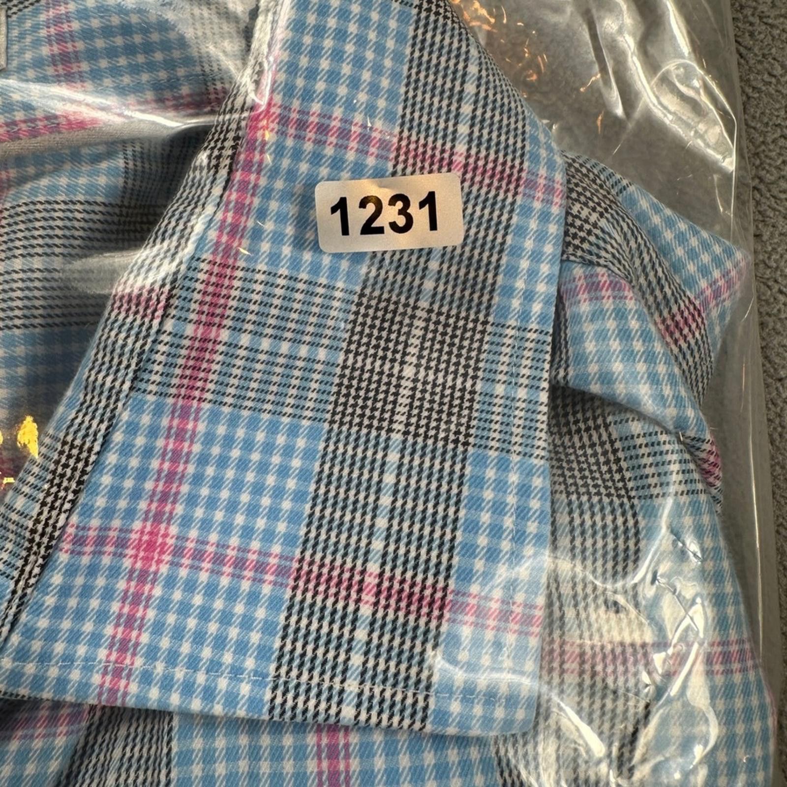 Peter Millar Peter Millar Mens Button Down Shirt XL Plaid Long Sleeve Size US XL / EU 56 / 4 - 4 Thumbnail
