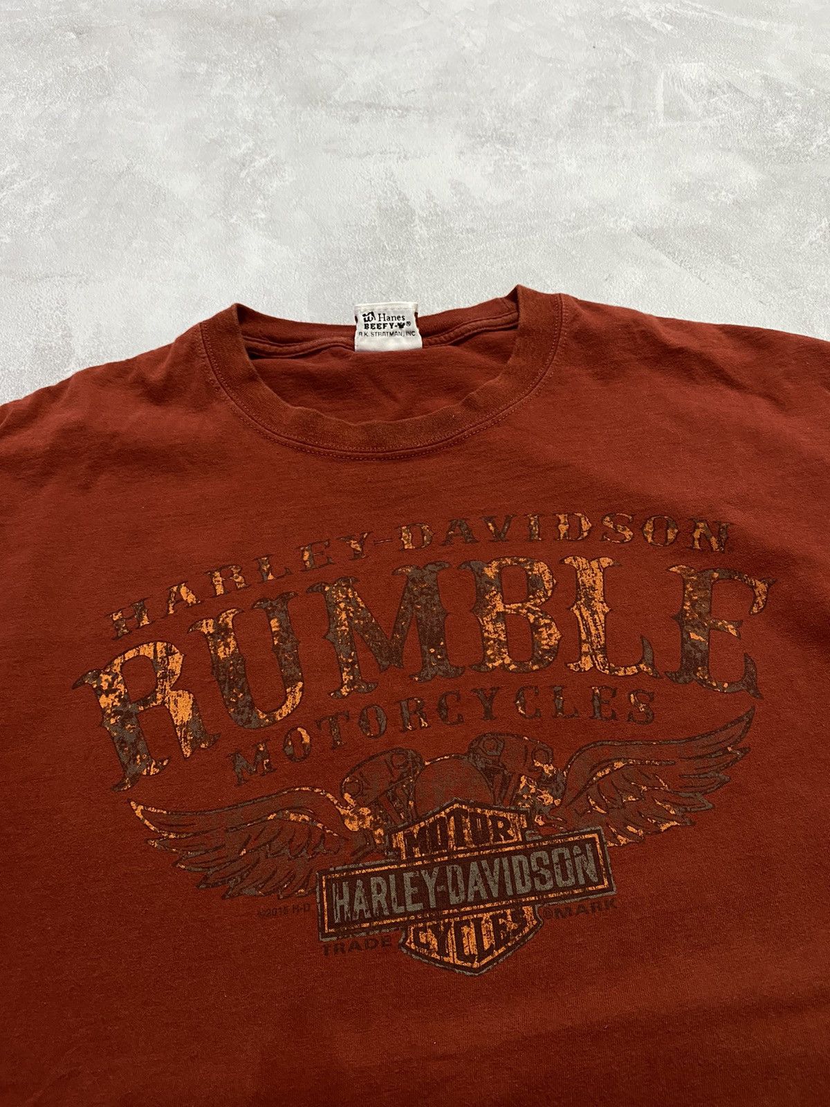 Harley Davidson Vintage 90s T-Shirt Harley Davidson Motor Cycles TEXAS Size US XL / EU 56 / 4 - 4 Thumbnail