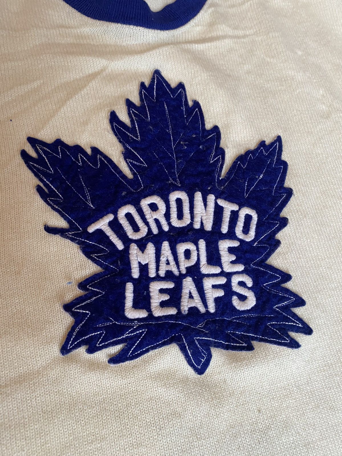 Ccm × NHL × Vintage Vintage CCM 1950s Knitted Toronto Maple Leafs Jersey Size US XL / EU 56 / 4 - 4 Thumbnail