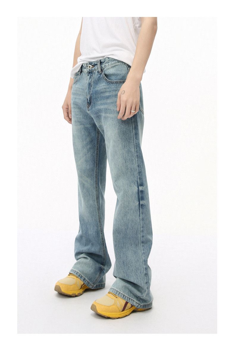 Japanese Brand × Vintage American high street retro flared washed jeans Size US 32 / EU 48 - 6 Thumbnail