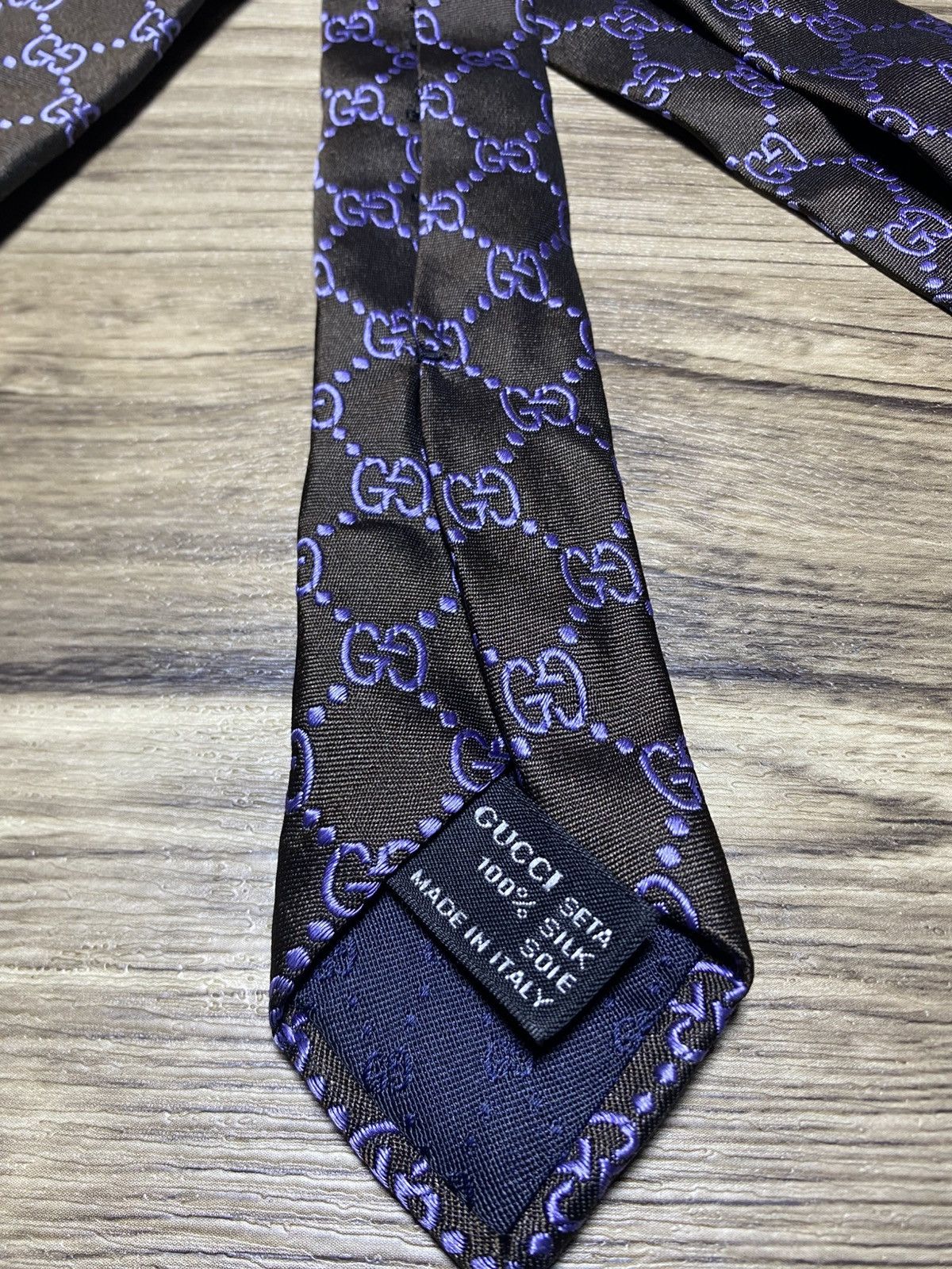 Gucci Gucci Mens GG Silk Tie Size ONE SIZE - 8 Thumbnail